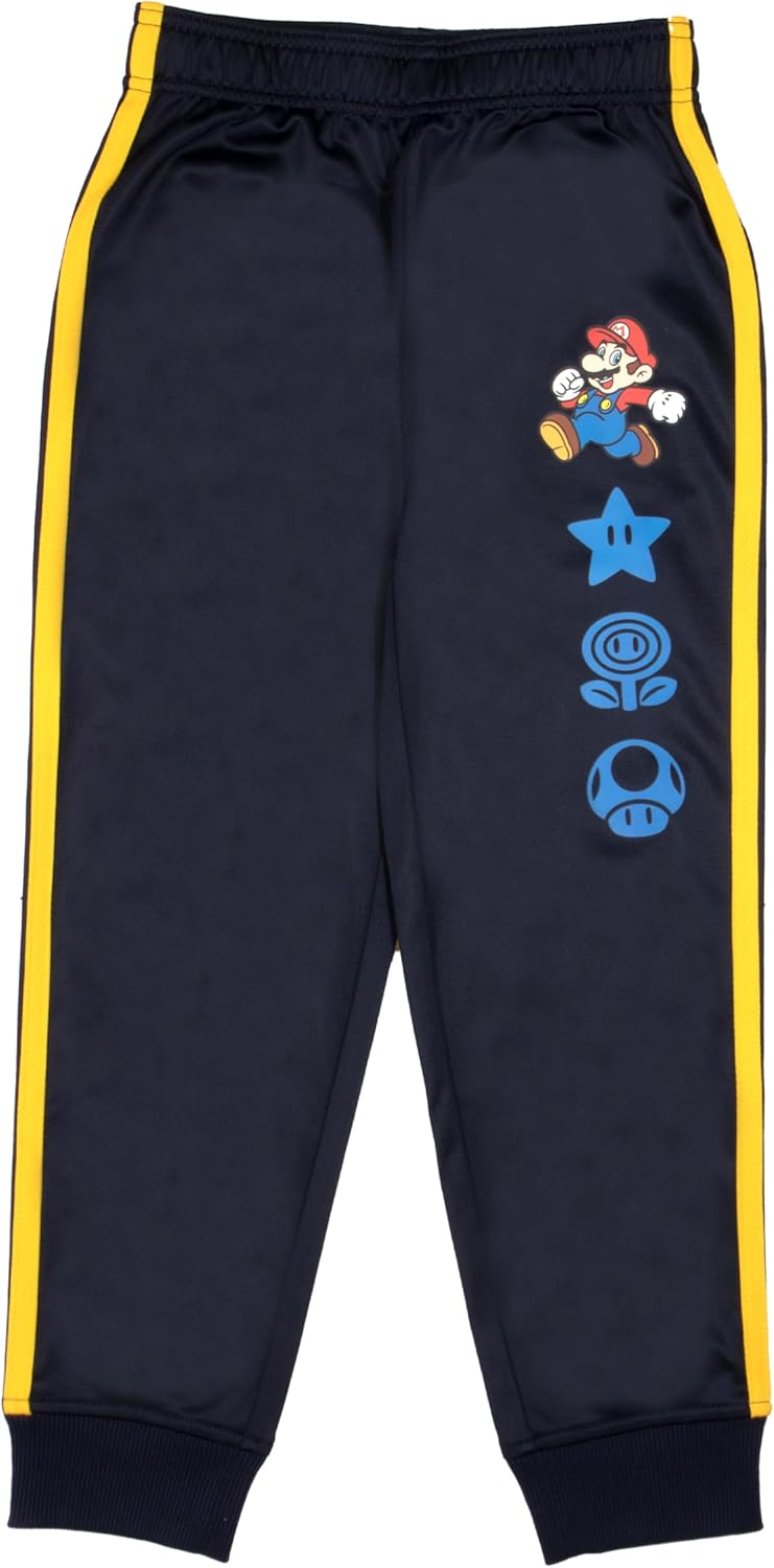 Nintendo Super Mario Bros Boys 3-Piece Pants Set - Short Sleeve T-Shirt, Shorts, and Jogger Pants 3-Pack Bundle Set - Image 6