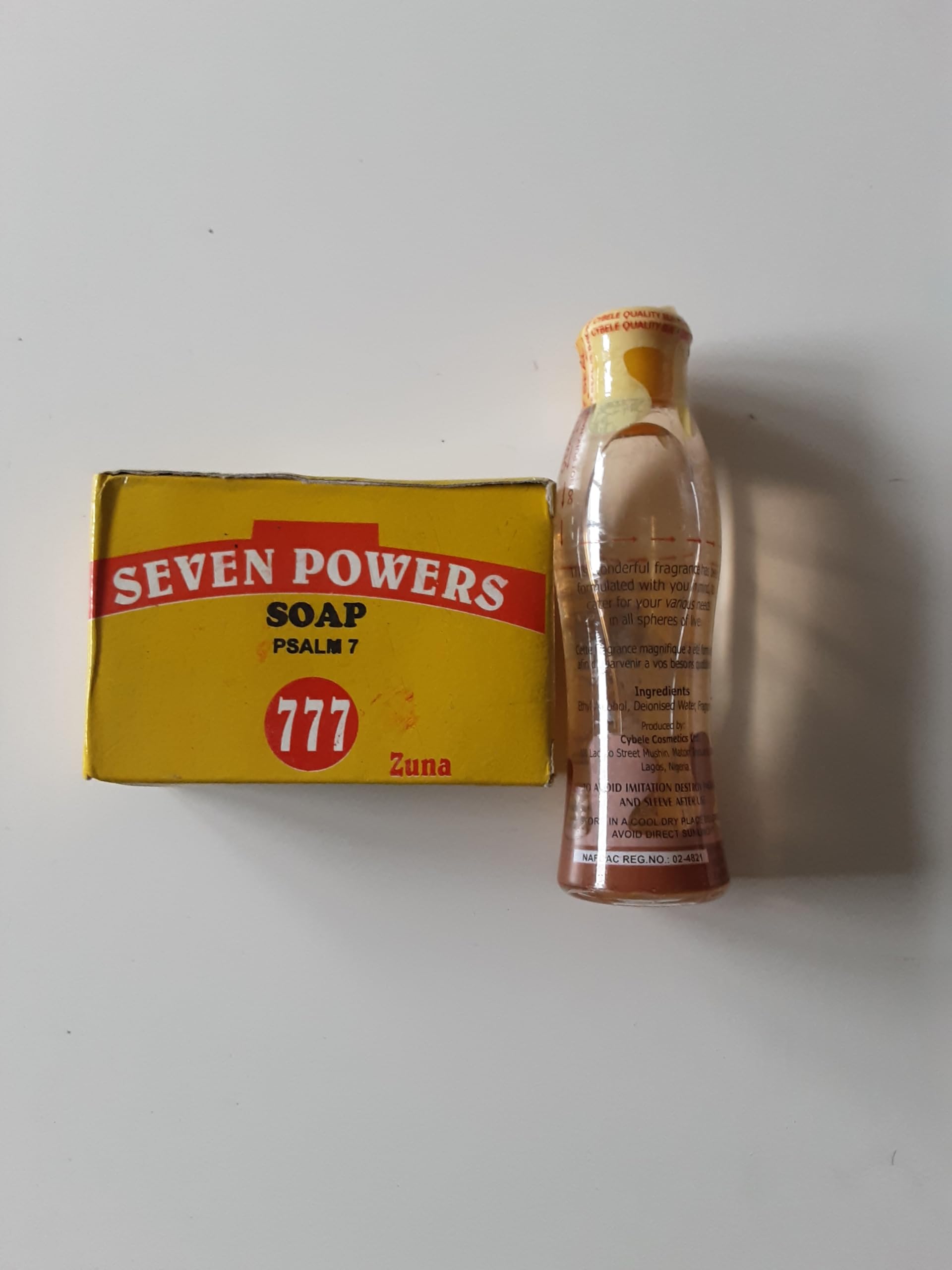 Seven Powers 777 Duo Parfüm und Seife, Spirituell, 50 ml, Duft und 100 g, Seife, Unisex, Blumenmuster