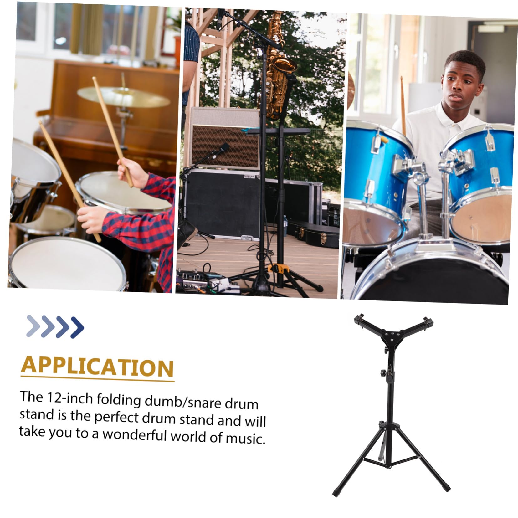 SUPVOX Soporte Para Instrumento De Percusión Soporte Para Caja y Soporte De Aleación Duradero Para Práctica De Percusión Para Uso En Estudio o Escenario