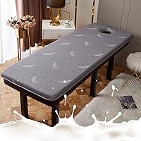 Vista 8 de Cubrecolchón de cama de spa con cabeza cuadrada, redonda, trapezoidal, antideslizante, de espuma viscoelástica, para mesa de masaje, accesorios