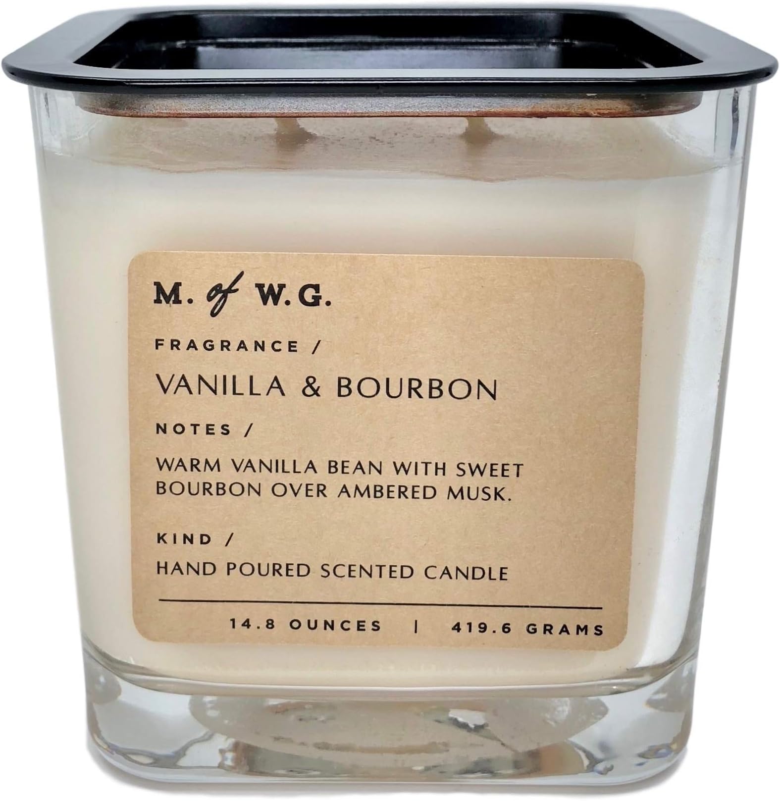Vanilla and Bourbon Scented Candle