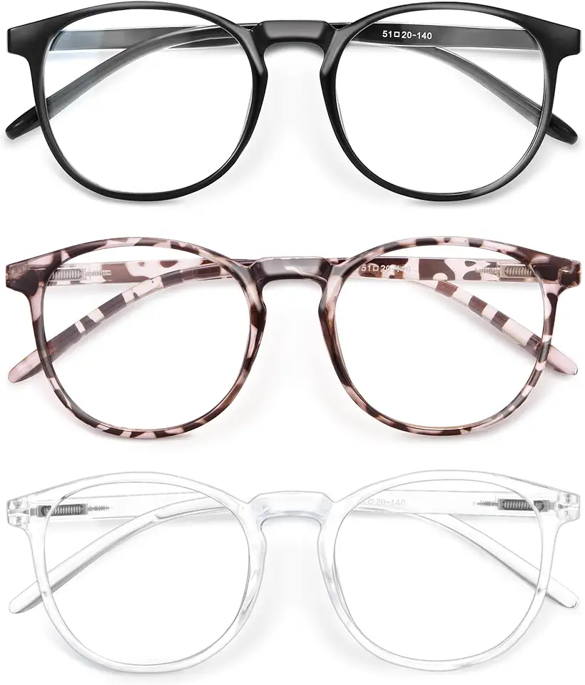 IBOANN Iconic Blue Light Glasses for Woman - Computer Glasses up to 99% Blue Light Blocking