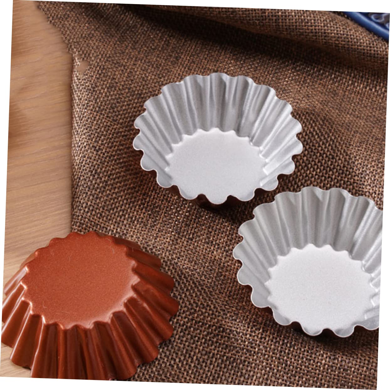 ABOOFAN Piezas Molde Redondo Para Tarta De Huevo Molde Para Tarta De Acero Al Carbono Molde Para Tarta Antiadherente Accesorio Para Hornear Moldes Acero De Alto Carbono Pudín Crisantemo