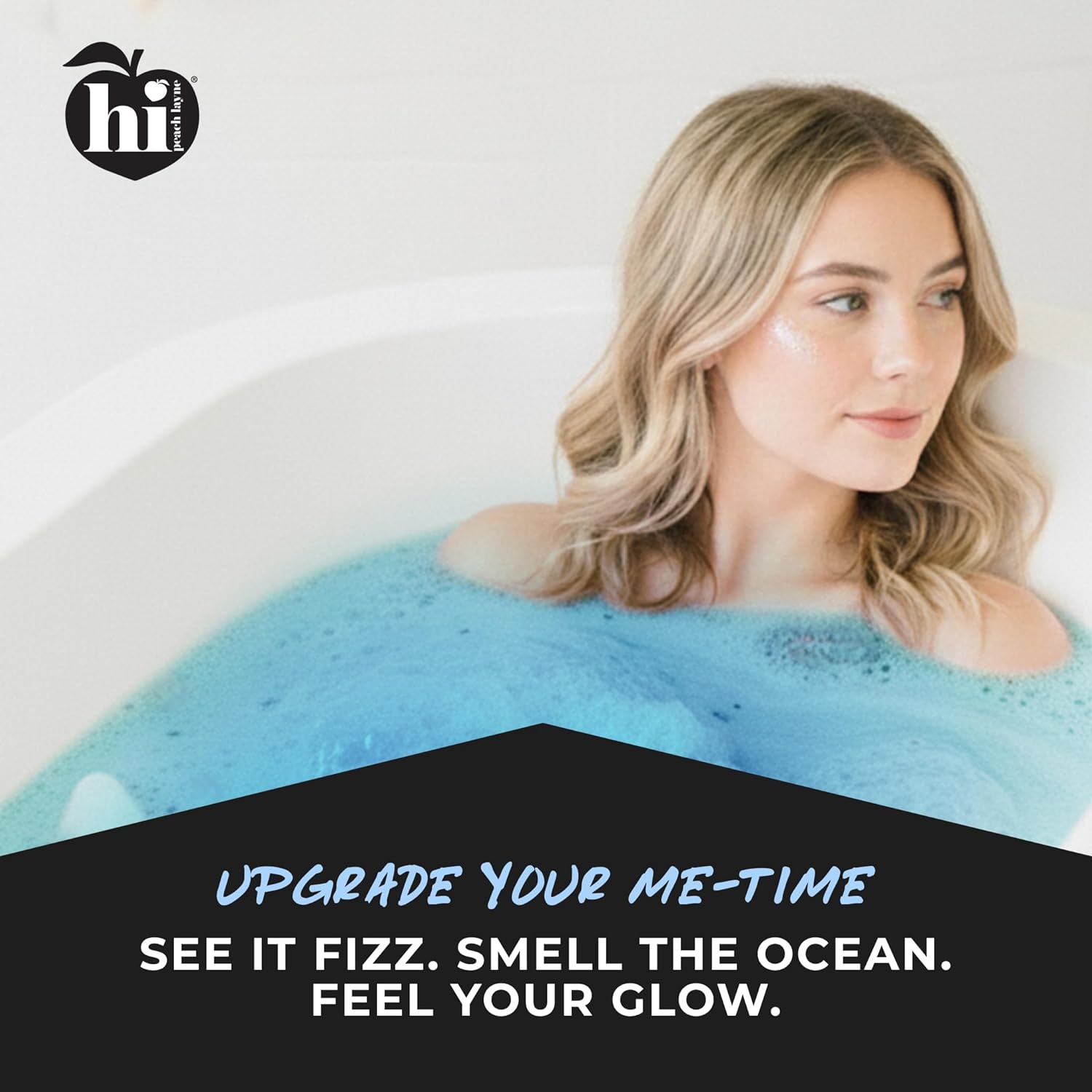 Hi Peach Layne Ocean Air Bath Bombs 12-Pack (3.5 oz Each) – Vegan, Clean Beauty Spa Gifts for Women & Kids, Fun Fizzing Bath Bombs for Girls - Image 3