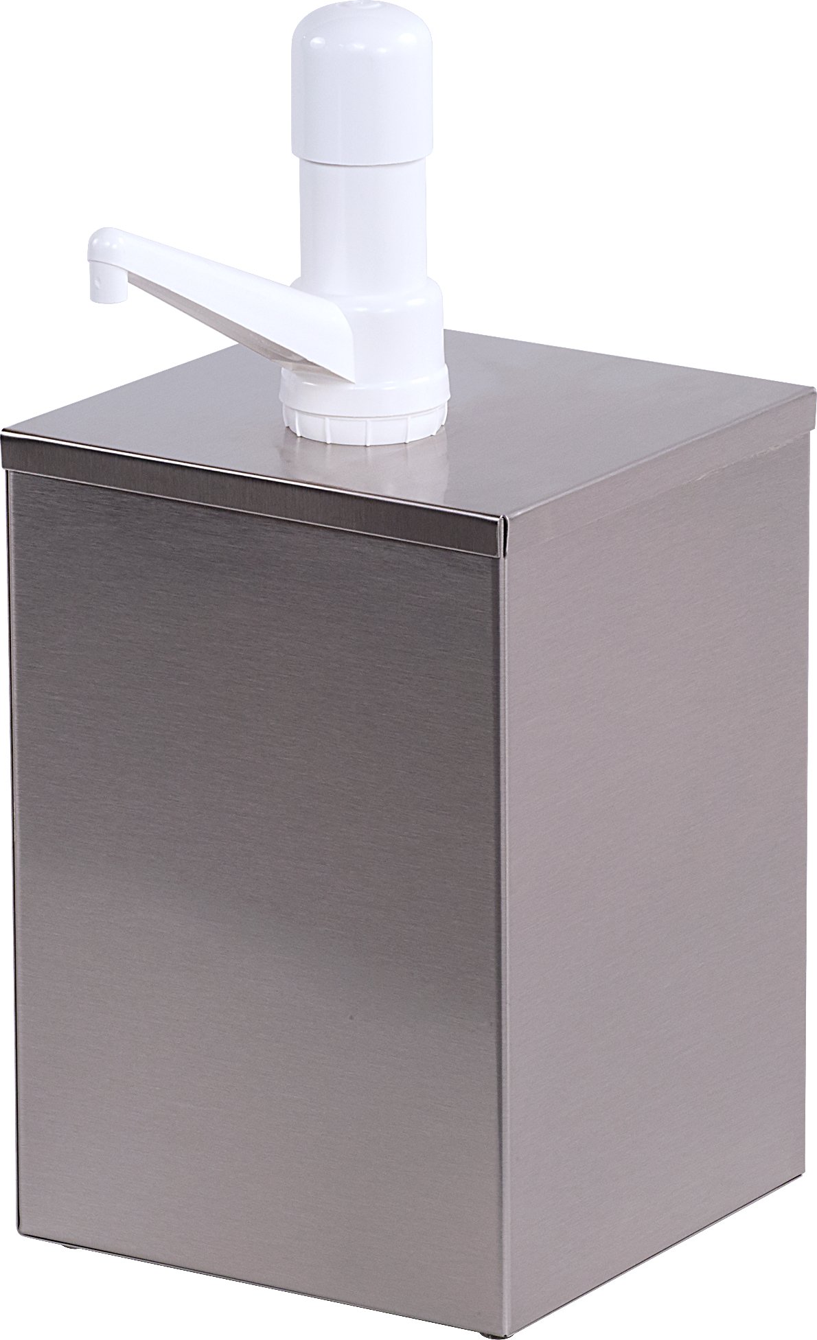 Carlisle FoodService Products 38601 Stainless Steel 18-8 High Volume Condiment Pump with Fixed Nozzle Pump, 7-1/4