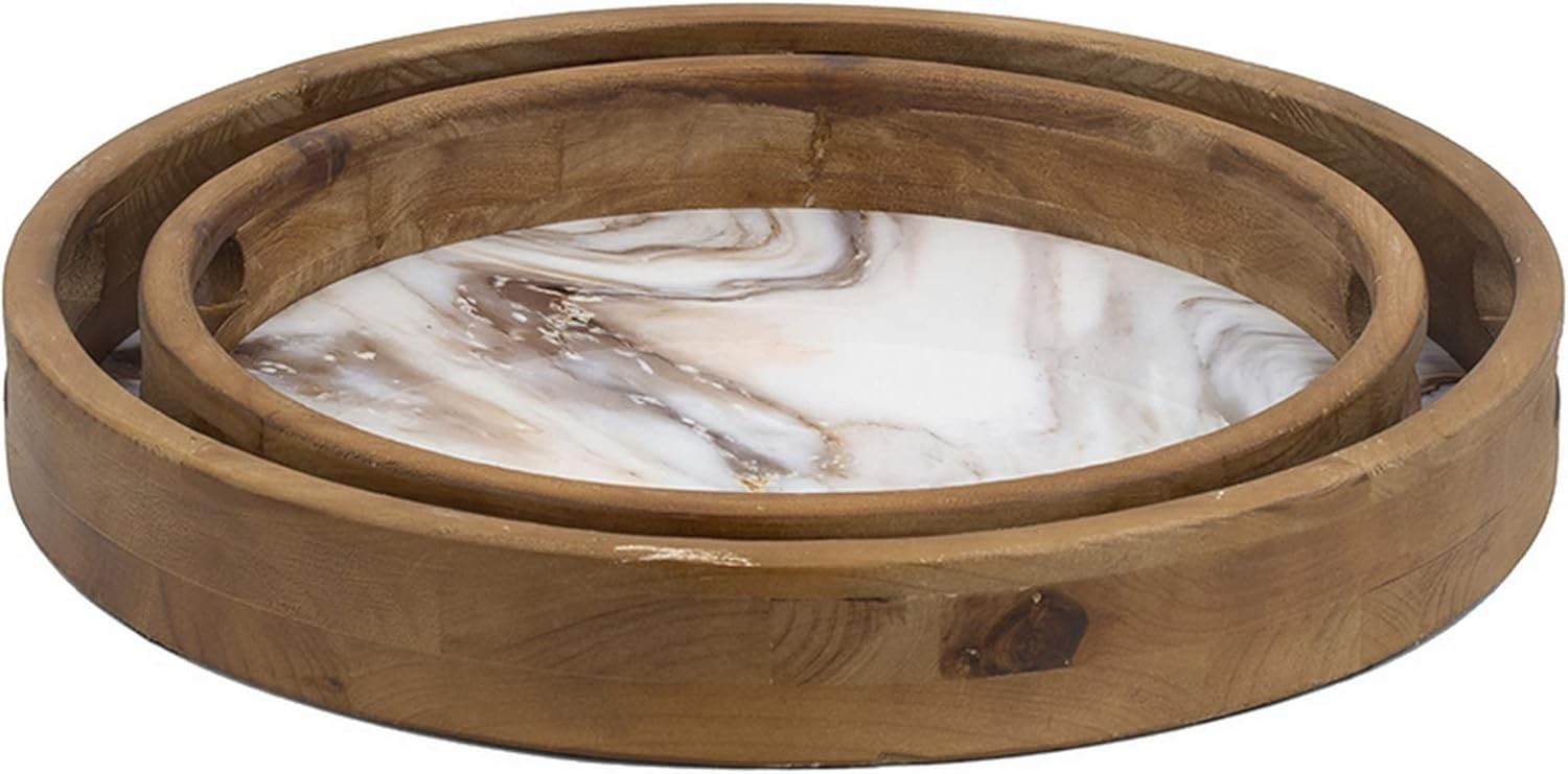 Pod kotom view of the two decorative trays nested together