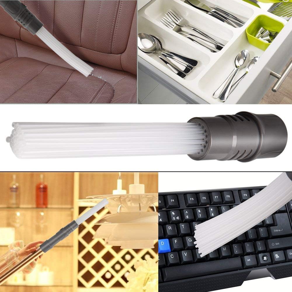 Dust Daddy,Universal Vacuum Attachment,CARETH Brush Cleaner Dust Remover Cleaning Tool for Air Vents/Keyboards/Drawers/Car/Tools/Crafts/Jewelry/Plants