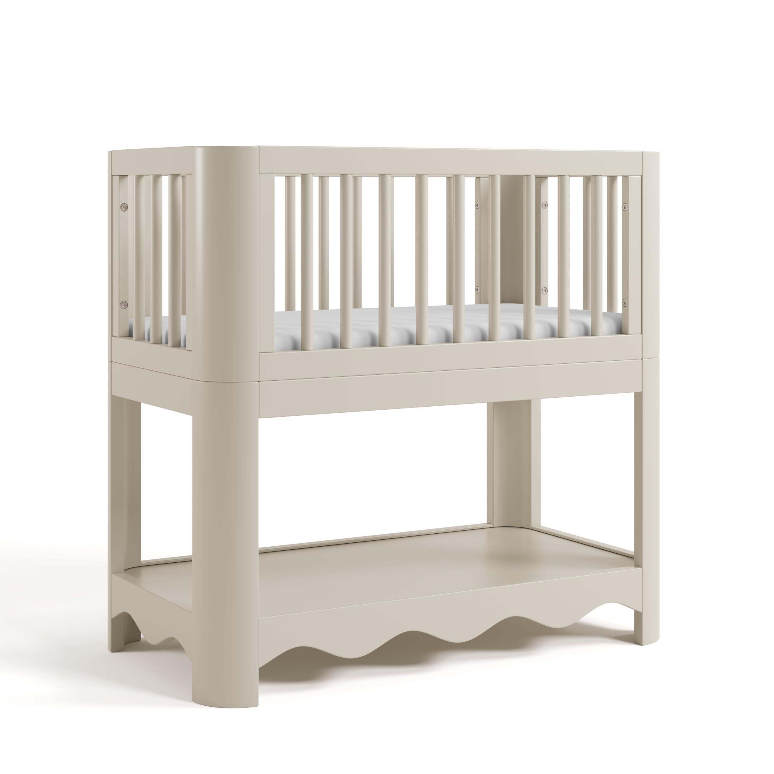 Storkcraft Casablanca 3-in-1 Convertible Bassinet, Frosted Oat