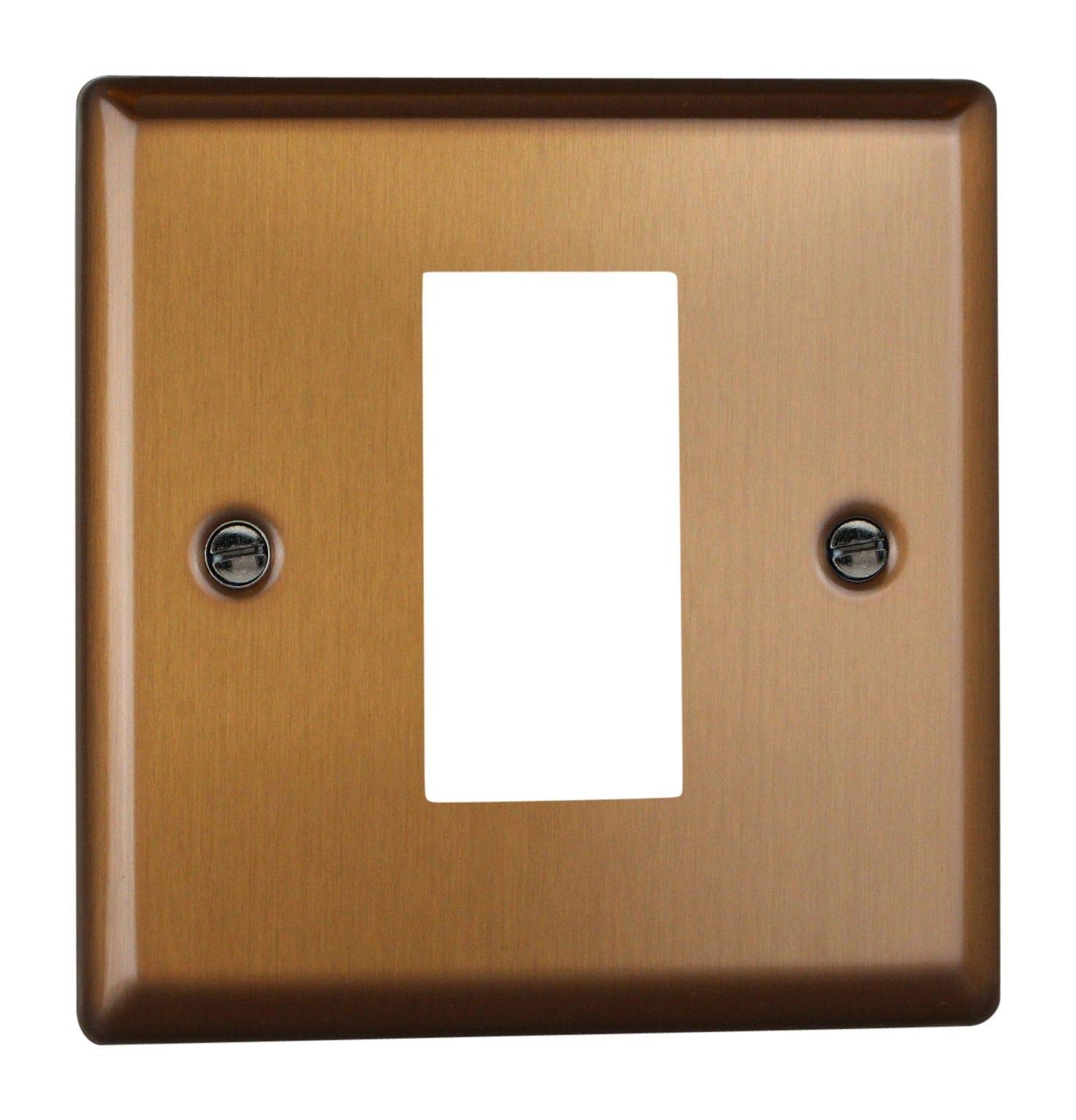 Varilight DataGrid Plate (1 Grid Space) Brushed Bronze