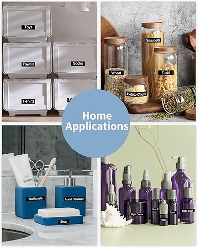 Miniatura 6 de MarkDomain Cinta de repuesto para Brother TZe-335 TZe335 TZe TZ cinta blanca sobre negro de 0.472 in 0.47 pulgadas laminada P Touch para etiquetas