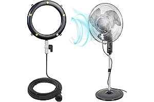 Tesmotor Outdoor Fan Misting Kit - Cool Down Your Summer with Refreshing Mist