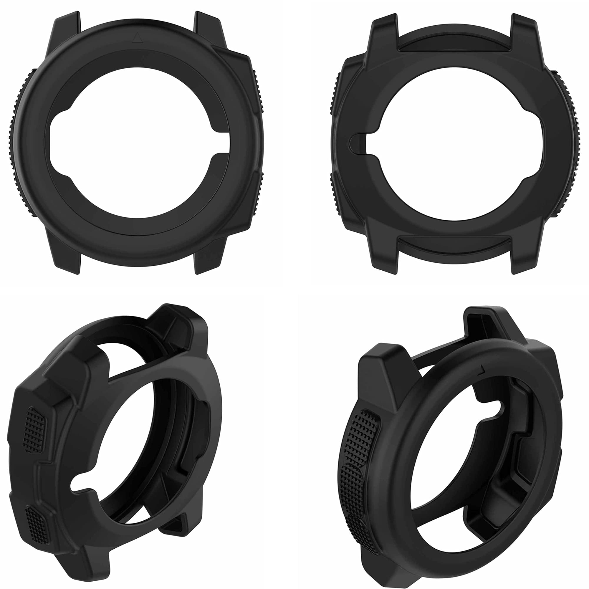 Pasek z etui kompatybilny z Garmin Instinct dla kobiet mężczyzn, miękki silikonowy pasek ochronny do zegarka Garmin Instinct Tide / Tactical/Dual/Solar/Power/Esports Watch