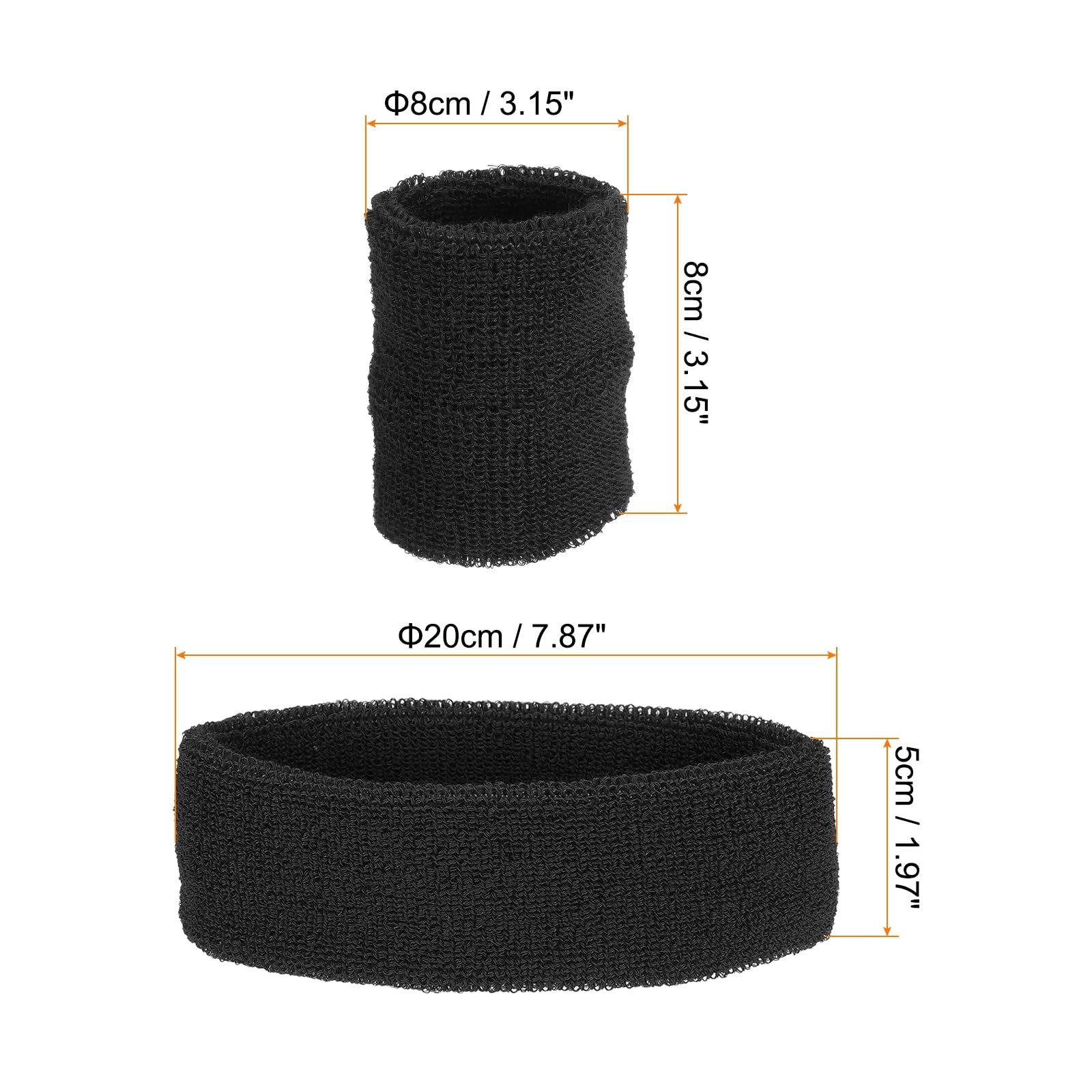 PATIKIL Sports Wristbands Headband Set - Image 2