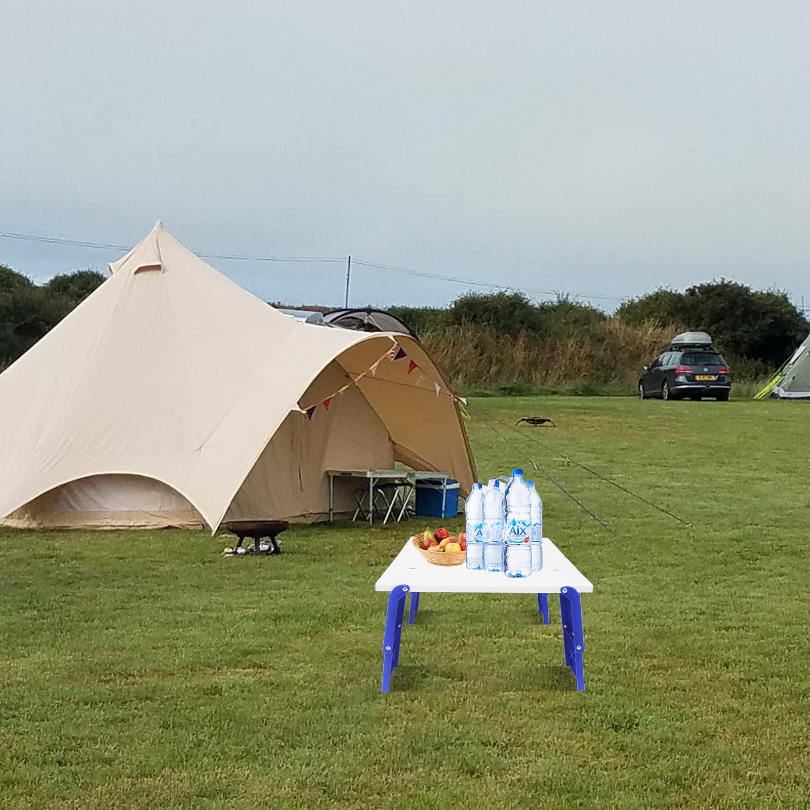 Tavolo da spiaggia per sabbia pieghevole portatile altezza regolabile pieghevole tavolo mare laterale scrivania per campeggio picnic barbecue con borsa per il trasporto