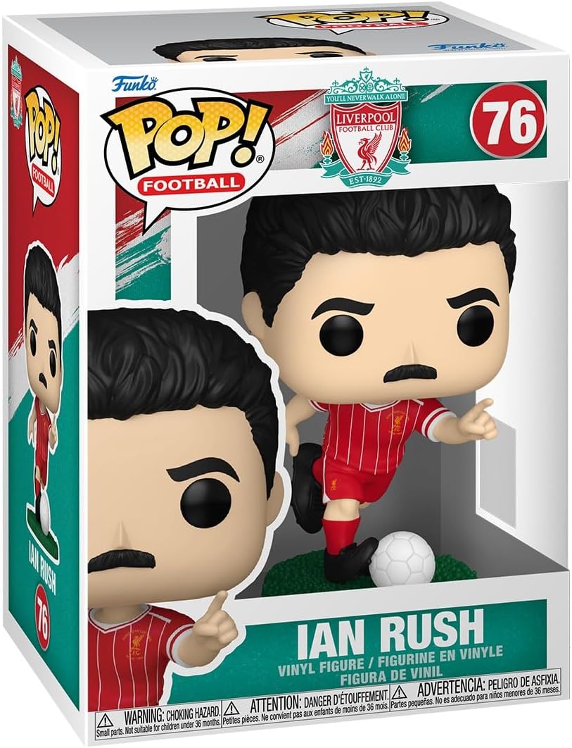 Funko Pop! Football: Liverpool - Ian Rush - Collectable Vinyl Figure - Gift Idea - Official Merchandise - Toys for Kids & Adults - Movies Fans - Model Figure for Collectors and Display