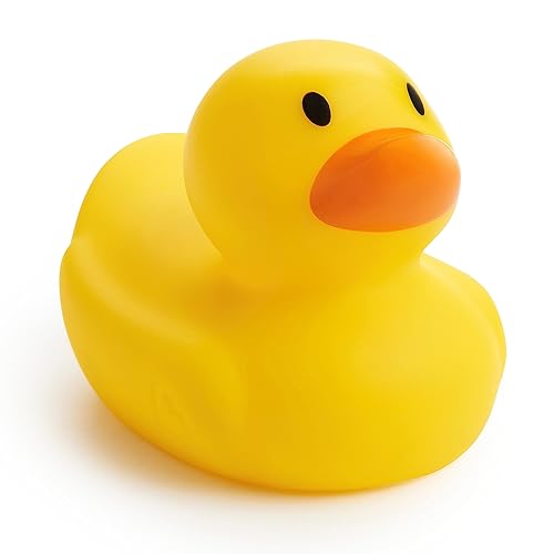 Munchkin - Juguete para baño seguro de bebé color blanco Bath Ducky, Set de regalo para baño