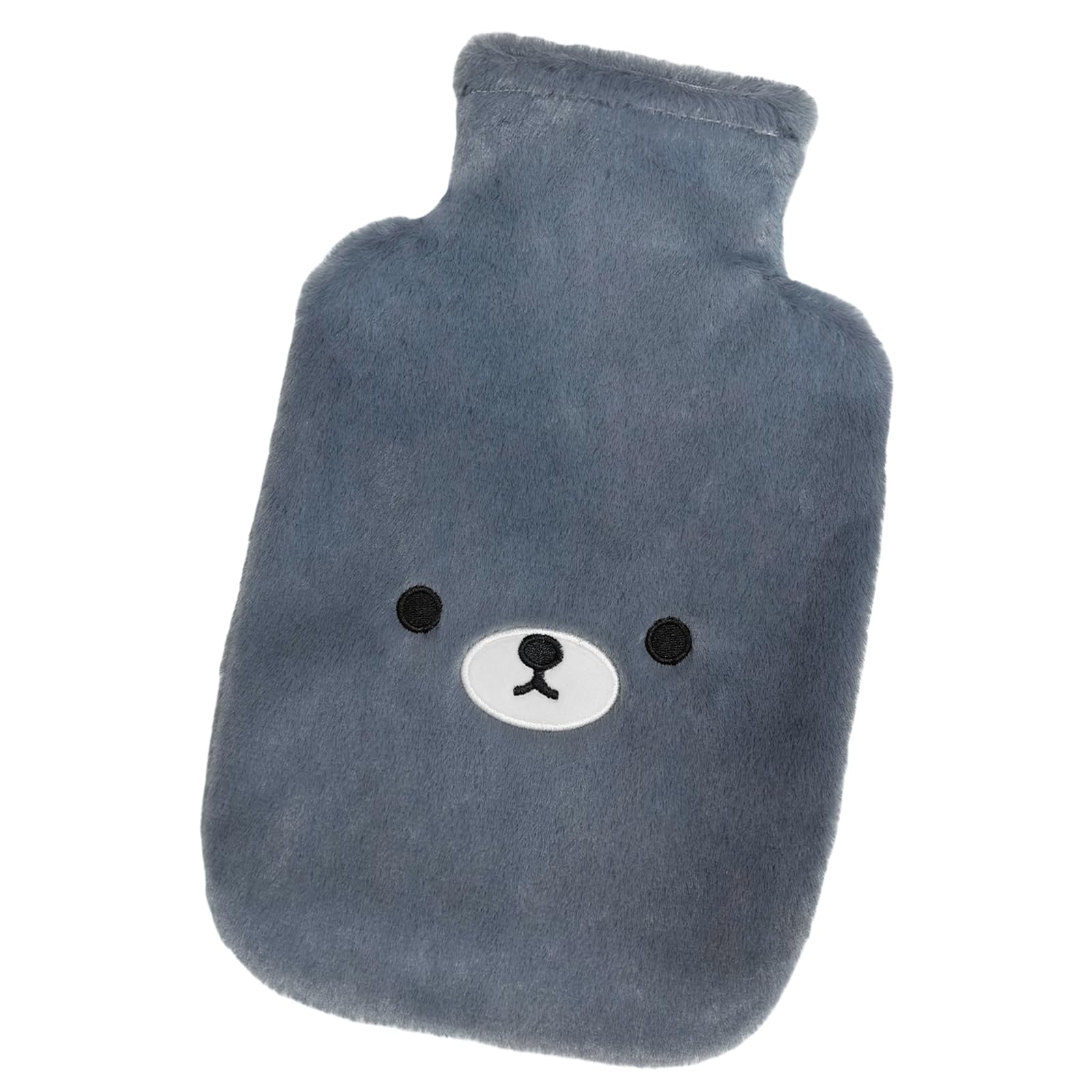 Flintronic Bouillotte Enfant, 2L Bouillotte avec Housse en Peluche Douce, Mains et Pieds Chauds, Amovible et Lavable, Anti-fuite et Antidéflagrant, Jolie Bouillottes Eau Chaude pour Enfant et Adulte