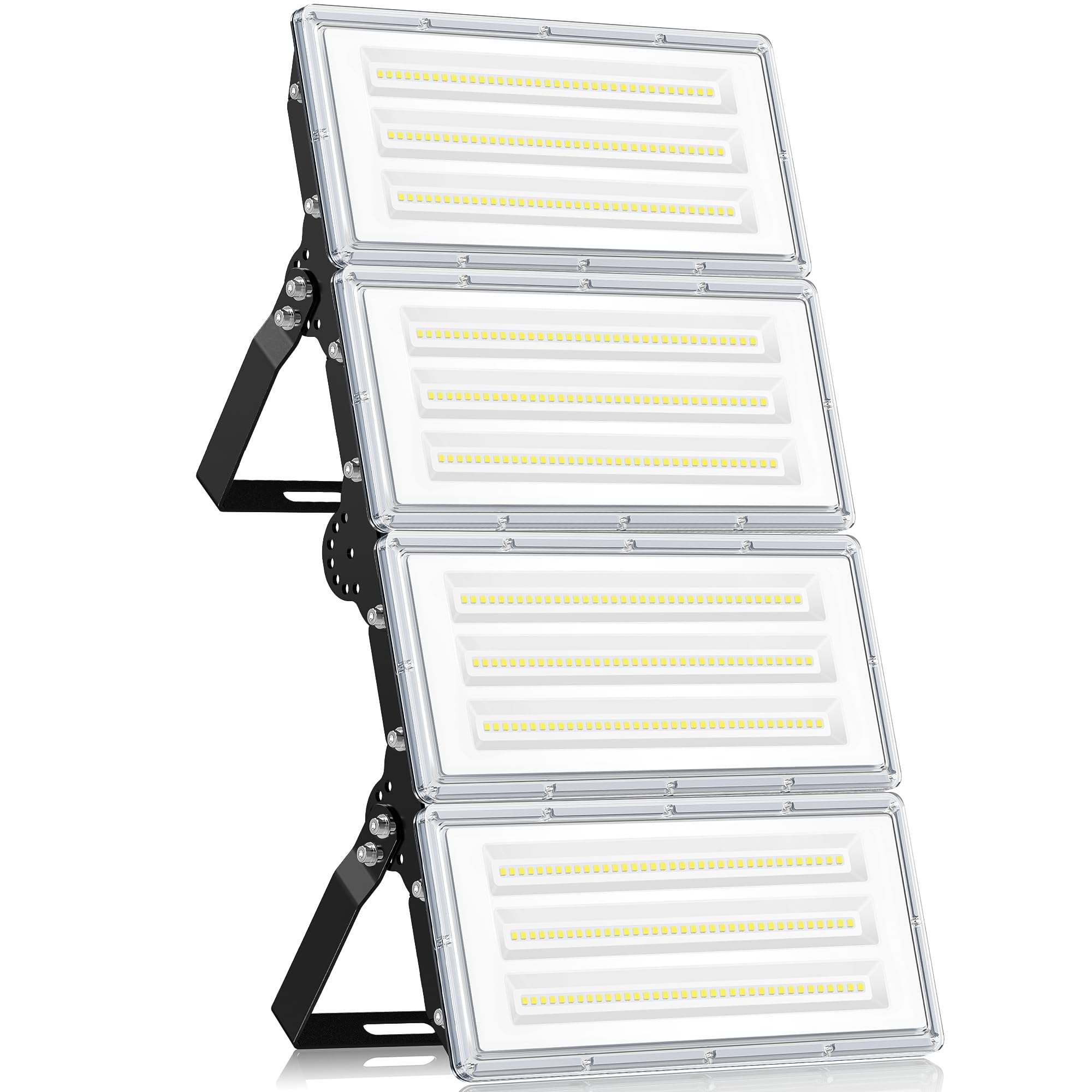 TASINUO LED Floodlight Outdoor 400W 1 Pack, 4 in 1 LED Flood Light 40000LM 7000K Super Bright Security Lights, IP67 Waterproof LED Spotlight Wall Light with 180° Rotation for Garden, Garage, Stadium