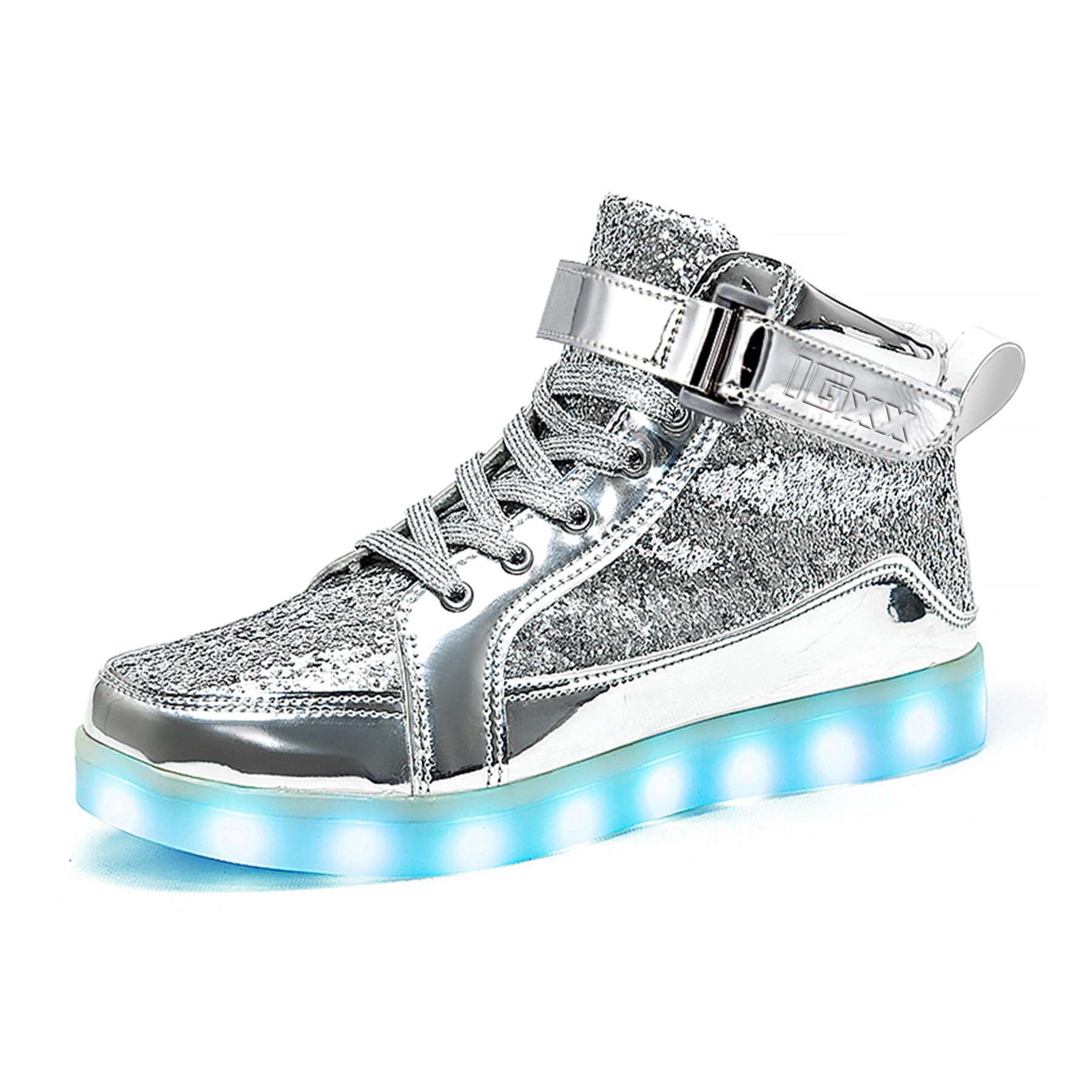 IGxx LED Shoes for Men USA Star LED Sneakers USB Recharging Light Up Shoes LED Women Glowing Luminous Flashing Shoes Kids