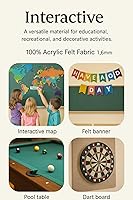 Vista 6 de Tela de tapicería de fieltro acrílico 11 rosa por The Yard