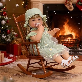 22 Inch Lifelike Reborn Girl Baby Doll Realistic Silicone Full Body