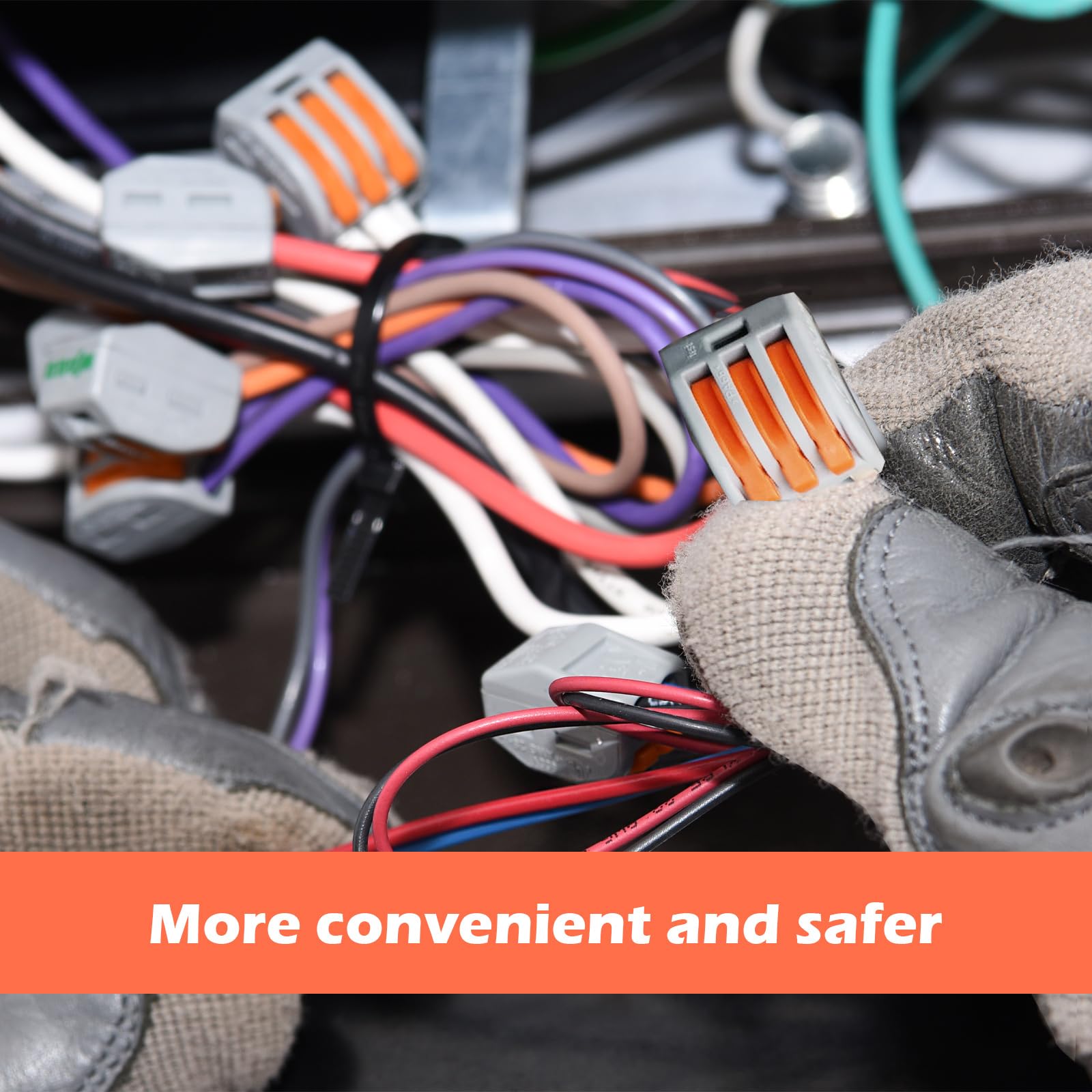 30pcs Wire Connectors, Electrical Connector Blocks, 3 Way Compact Cable Terminals Clips Terminal Block Quick Spring - Image 4