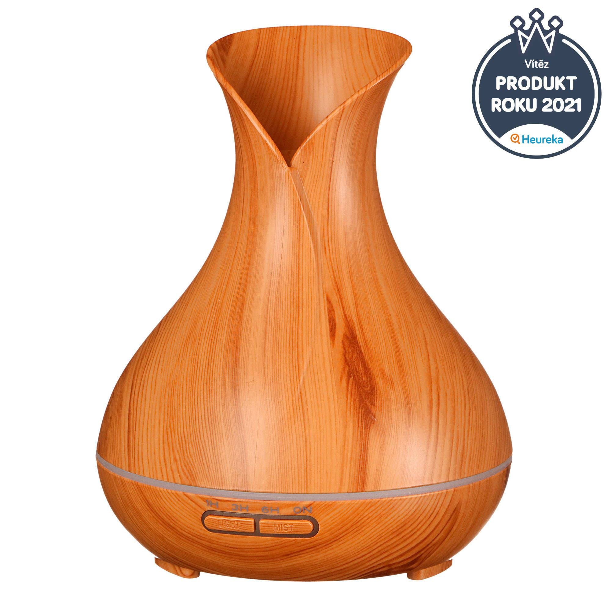 Difusor de Aromas con LED | Vulcan Color Madera Clara 350 ml
