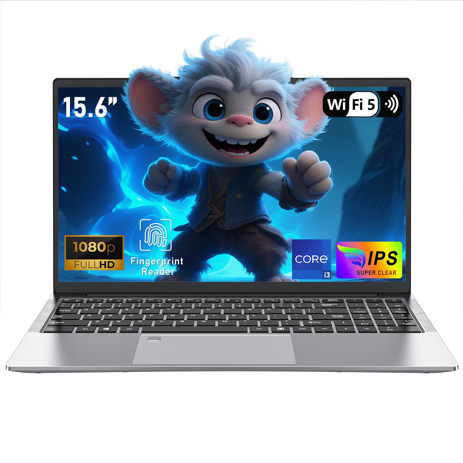 FUNYET 15.6 Inch Laptop, Laptop PC with i3-1025G1 Processor (up to 3.4Ghz), 16GB RAM 512GB SSD Laptop, Full HD 1920x1080 Notebook, Backlit Computer Keyboard, Type-C,Gigabit RJ45, WiFi5