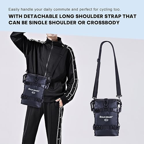 Miniatura 7 de WILD HEART Bolsas impermeables para barra de choque, 6L8L15L, bolsa de motocicleta utilizada como equipaje de motocicleta, asiento trasero, soporte