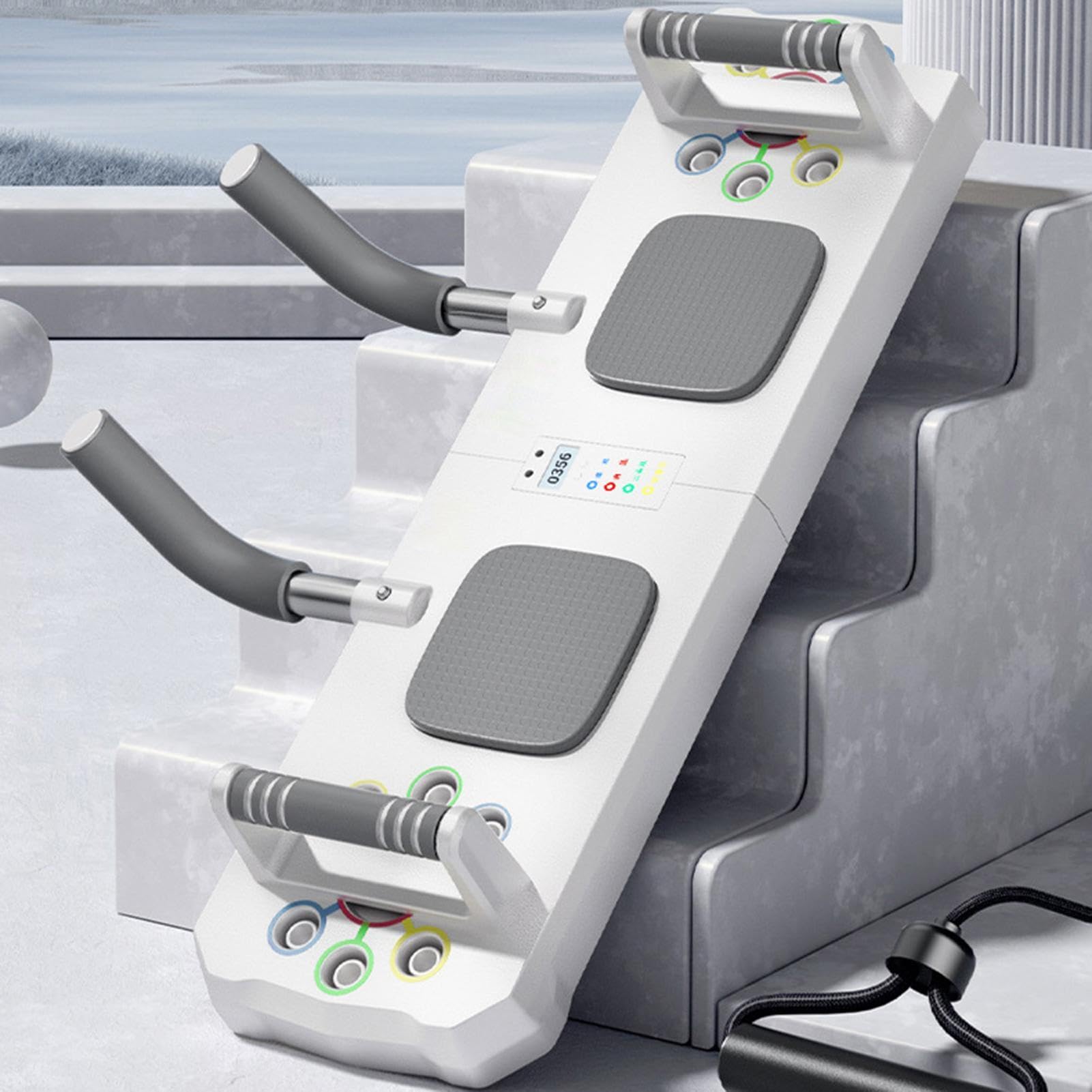 Liegestützbrett für Männer – Muskel-Pushup-Board mit Timer, verstellbar, multifunktional, mit rutschfestem Griff und Pad, professionelles Fitness-Pad für Männer und Frauen