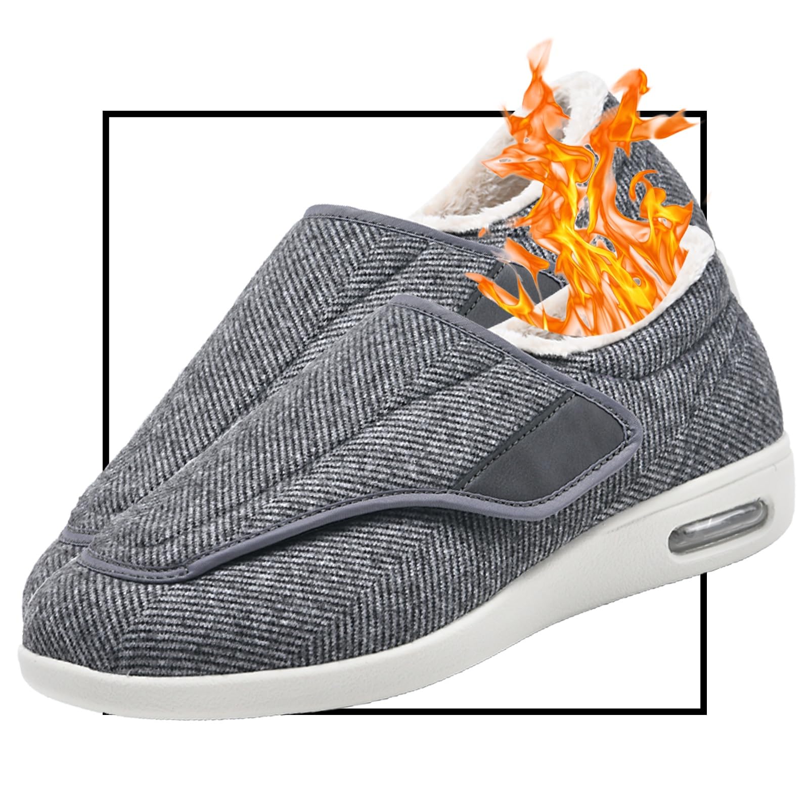 Sandalias ortopedicas Hombre Invierno Cálidas Zapatos para Edema de pie diabético para Hombre y Mujer, Zapatos Especiales, Zapatos higiénicos, Zapatos preventivos