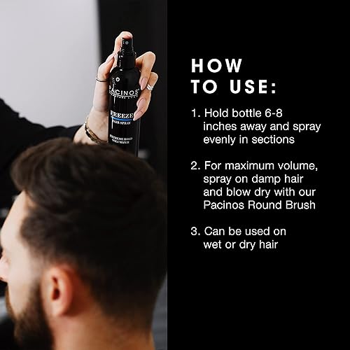 Miniatura 5 de Pacinos Spray para el cabello Freeze - Spray de textura extra para todo tipo de cabello - Spray profesional para ajuste y acabado del cabello para
