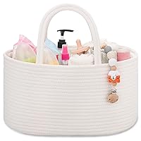 Vista 10 de COMSE Organizador de Caddy de Pañales para Bebé, Caddy para Carro, Organizador de Cambio de Pañales, Cestas de Regalo Vacías, Bolsa Portátil