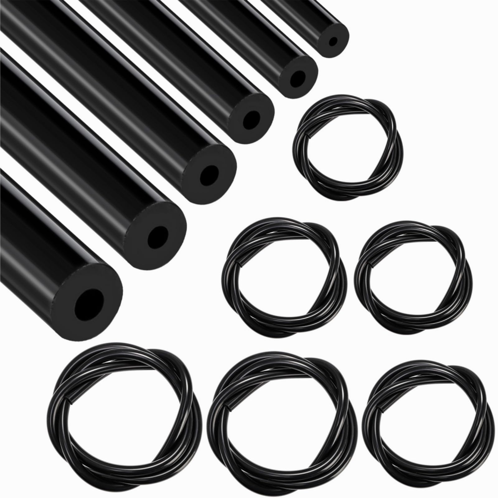 ZAVOOS Manguera de vacío de silicona para automoción, kit de líneas de vacío de alto rendimiento de 1/20.3 cm, 5/81.3 cm, 3/40.6 cm, 3/20.3 cm, tubo de silicona de alta temperatura para elaboración