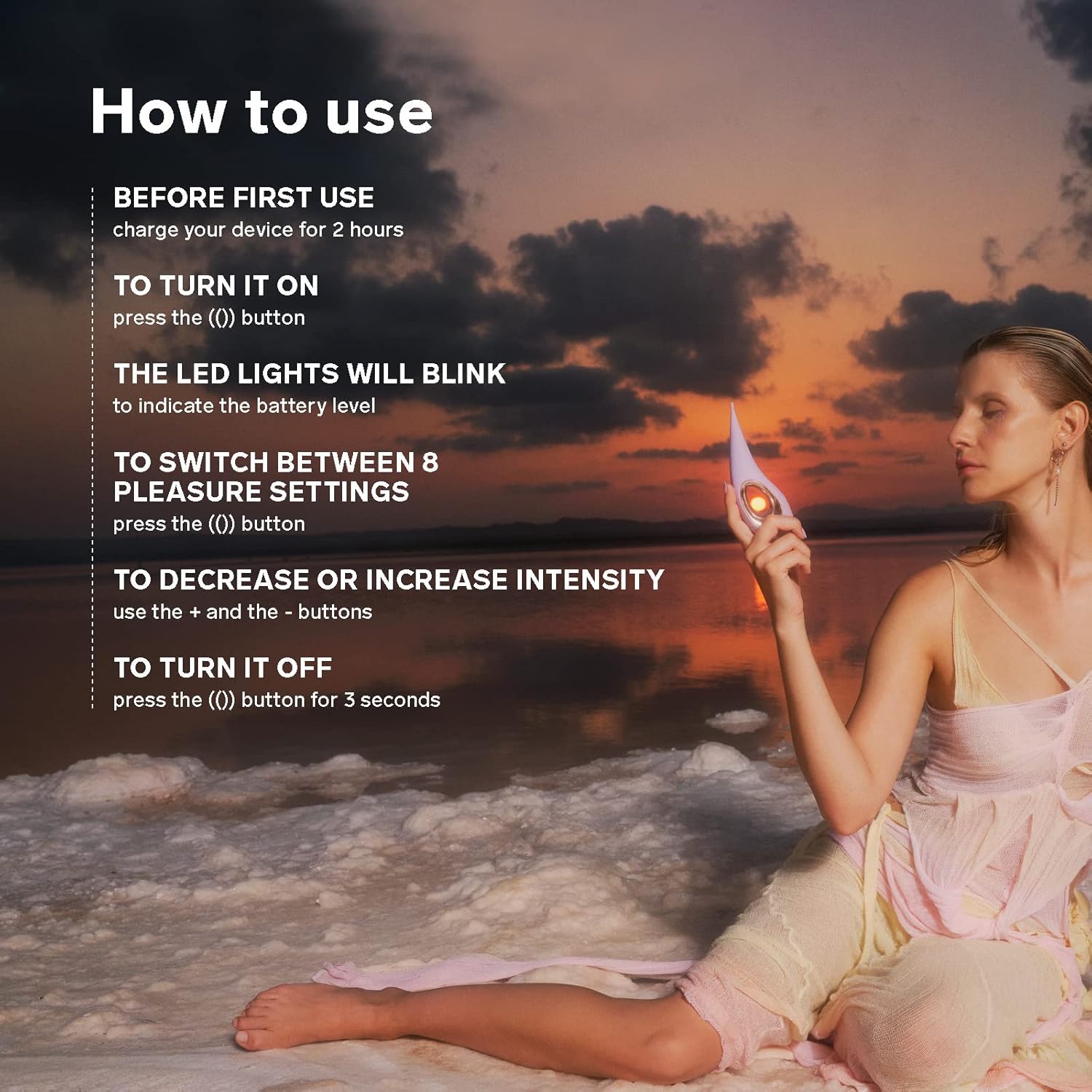 Instructions for using the LELO DOT vibrator