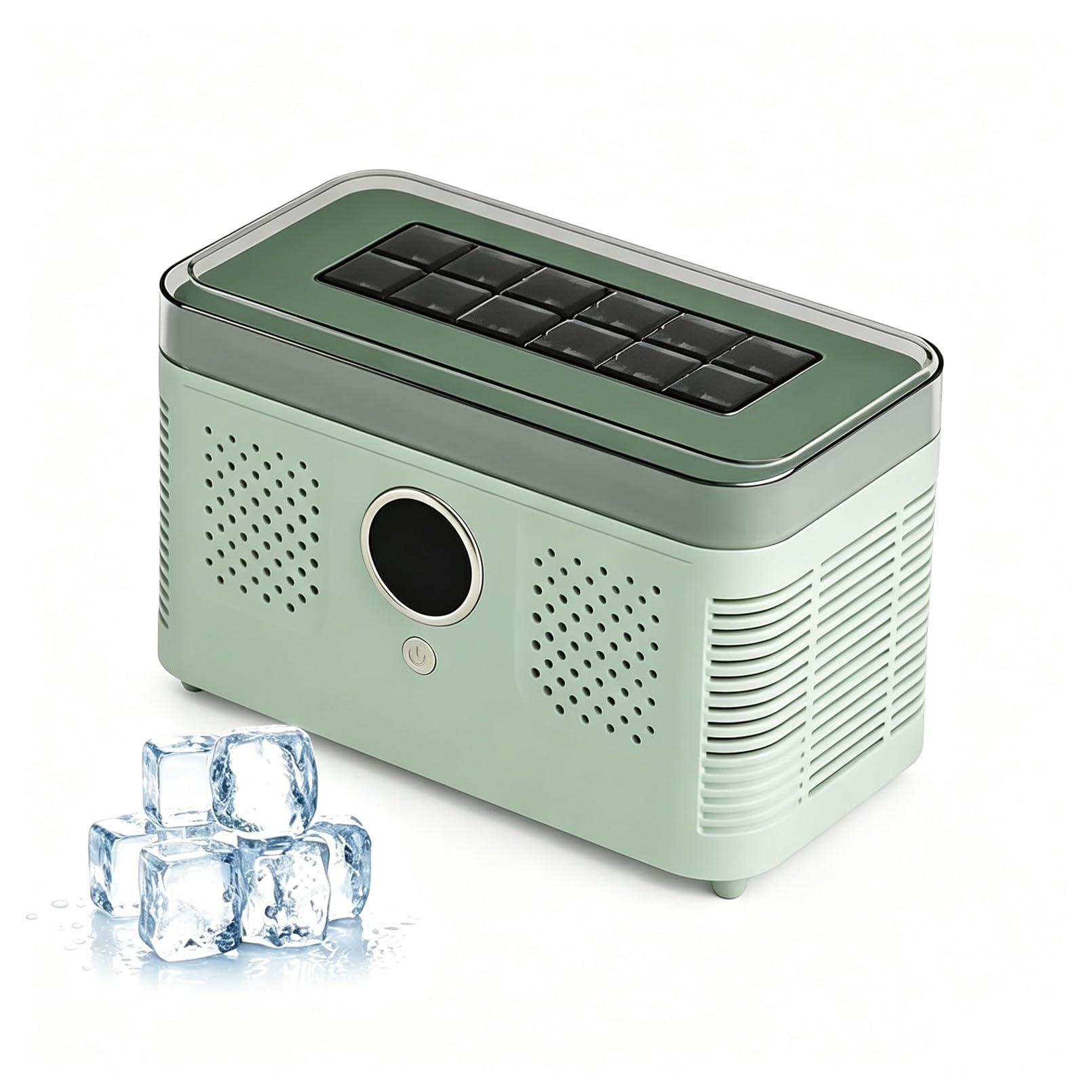 fabbricatore di ghiaccio compatto, portatile produce 12 cubetti 15 minuti