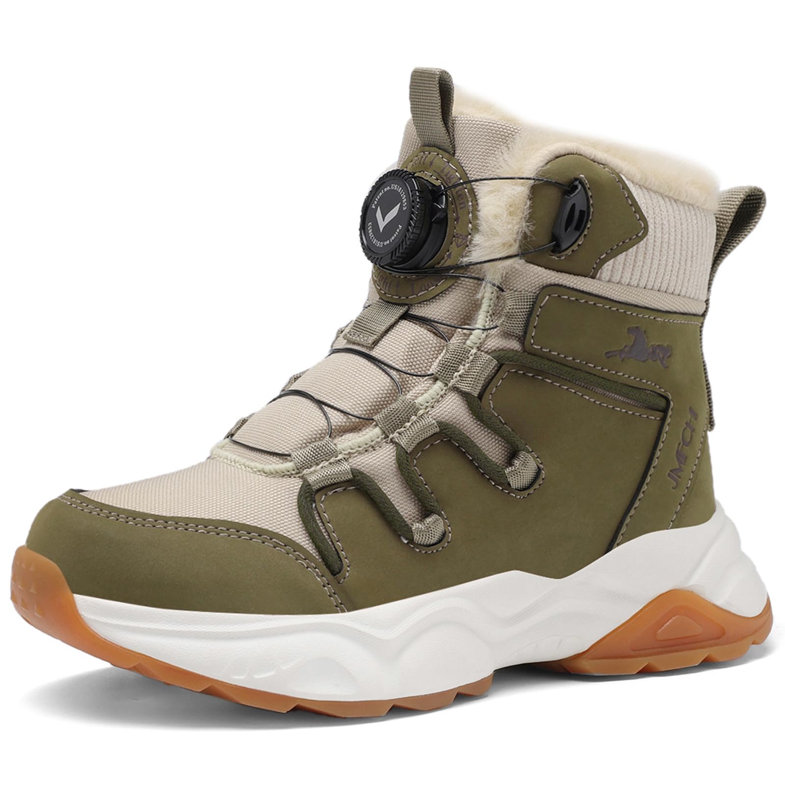Kids Snow Boots Boys Girls Winter Waterproof Hiking Shoes