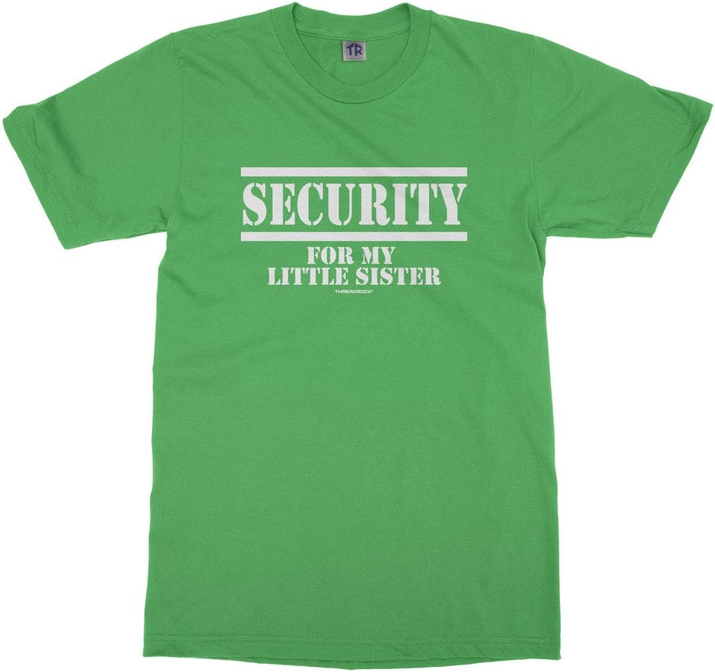 Threadrock Big Boys' Security for My Little Sister Youth T-Shirt