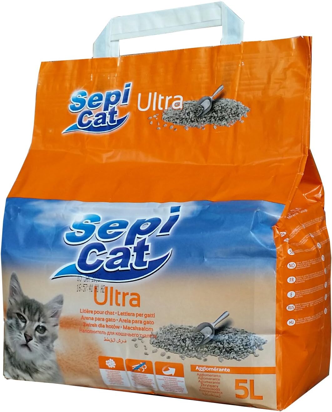 Sepicat Ultra Clumping Cat Litter, 5 l