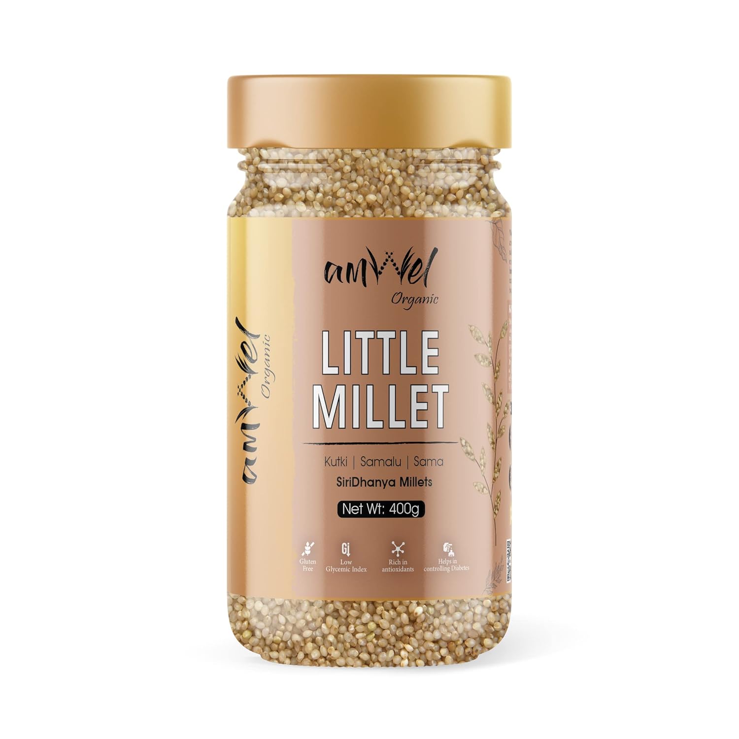 Amwel Organic Little Millet | Siri Dhanya Millets | Kutki, Shaan, Sama ...