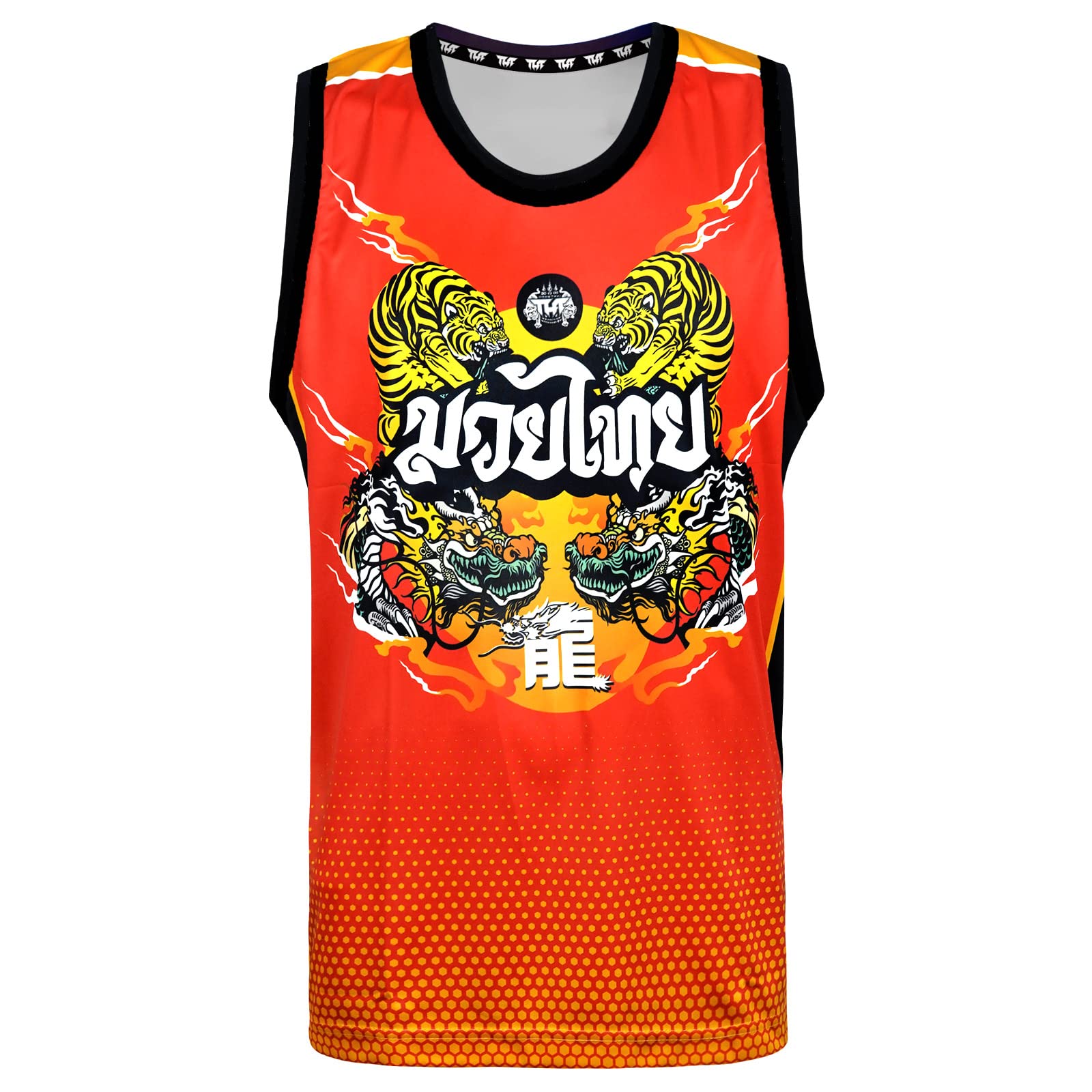 Tank Top Muay Thai Boxing Vest Top Workout Shirt Sleeveless Gym Fitness Training