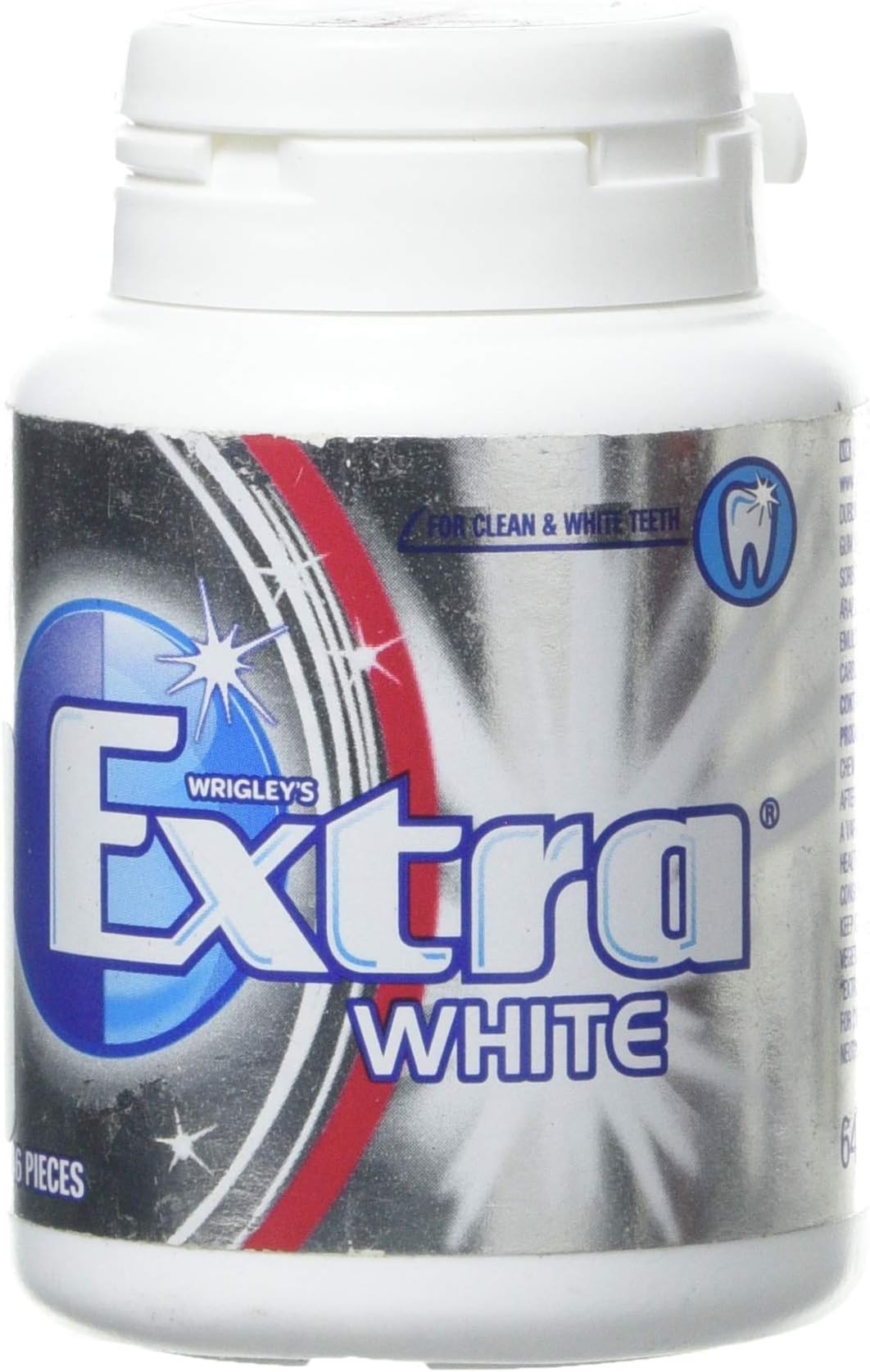 Wrigley's Extra White Chewing Gum Bottle, 46 each