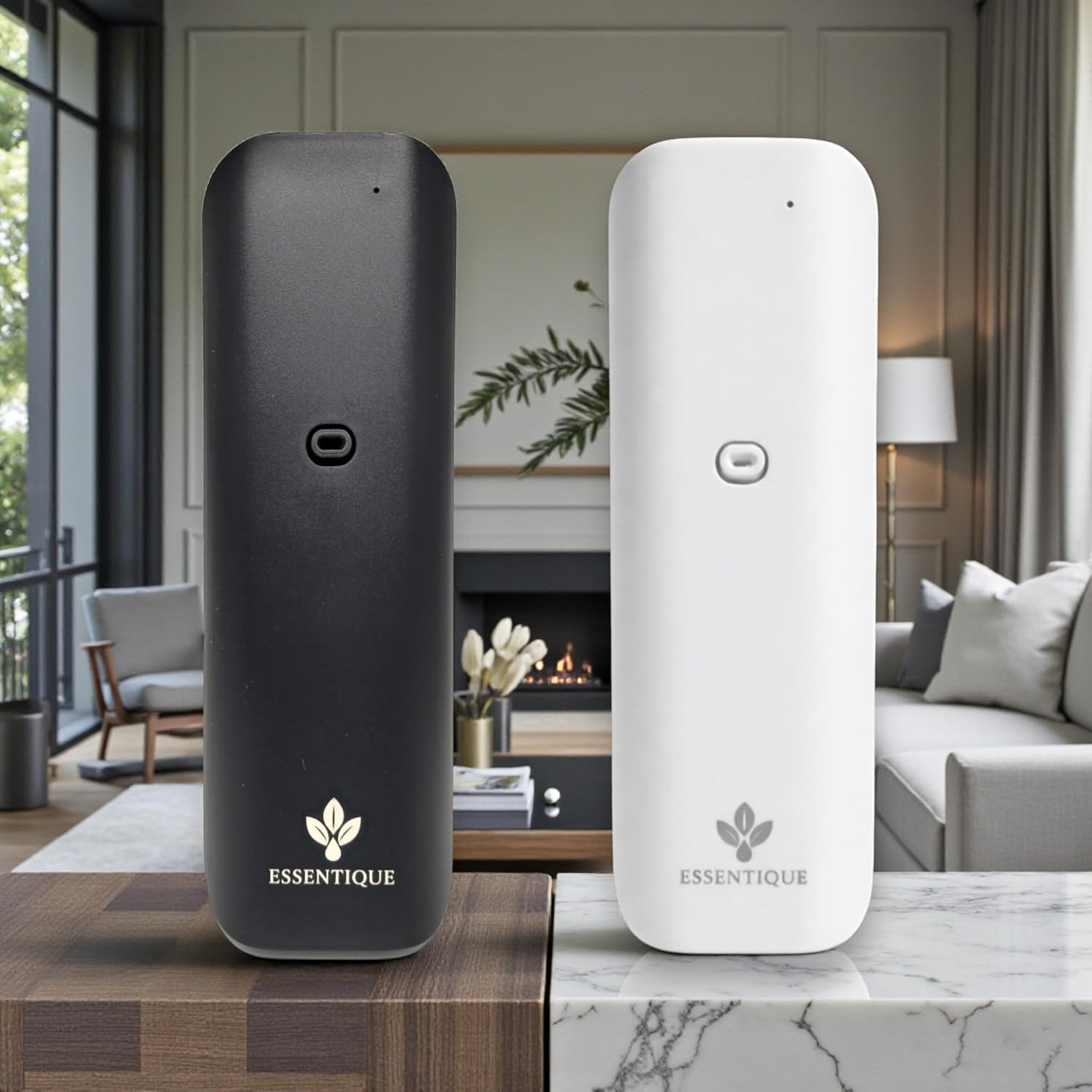 The Pulse Plug-in Waterless Diffuser – Cold Air Nebulizing Scent Machine for Home, Hotel, Office & Spa – w/Bluetooth for Essential Oil Blends (Black)