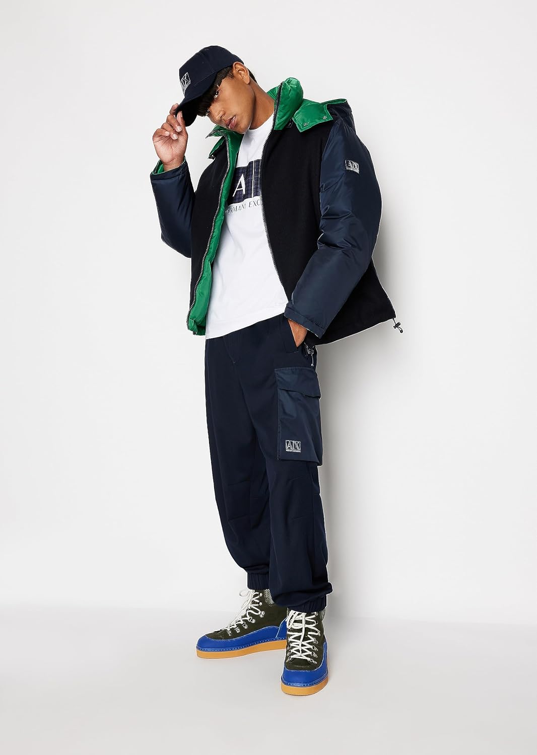 Armani Exchange Men's Regular Fit Ax Box Logo Tee