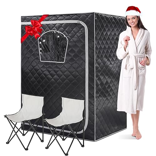 Gollense Portable Infrared Sauna for Home Spa 2 Person Full