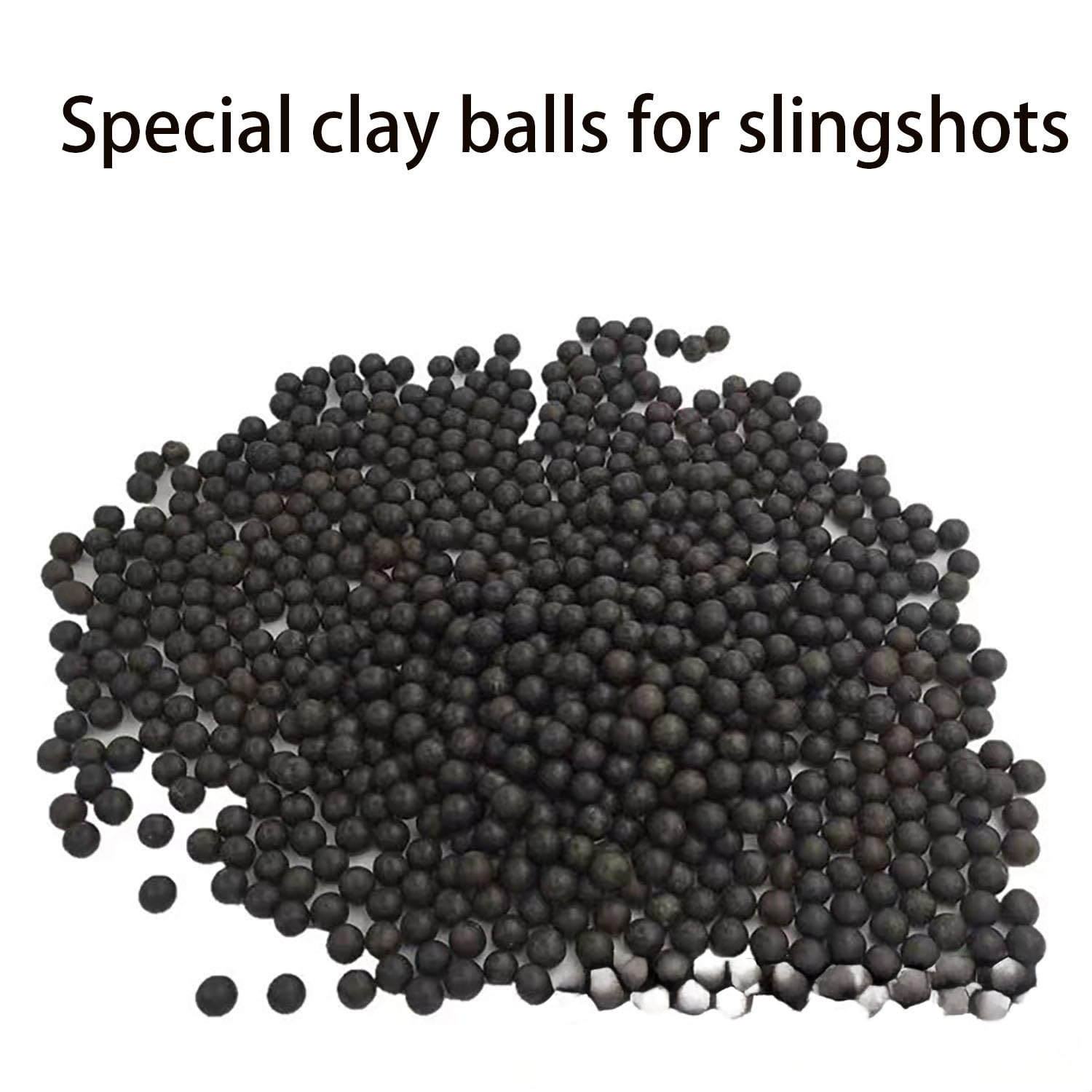Billes d'argile dures Noires 9 mm (500 g), Boules de Boue, biodégradables, pour l'entraînement