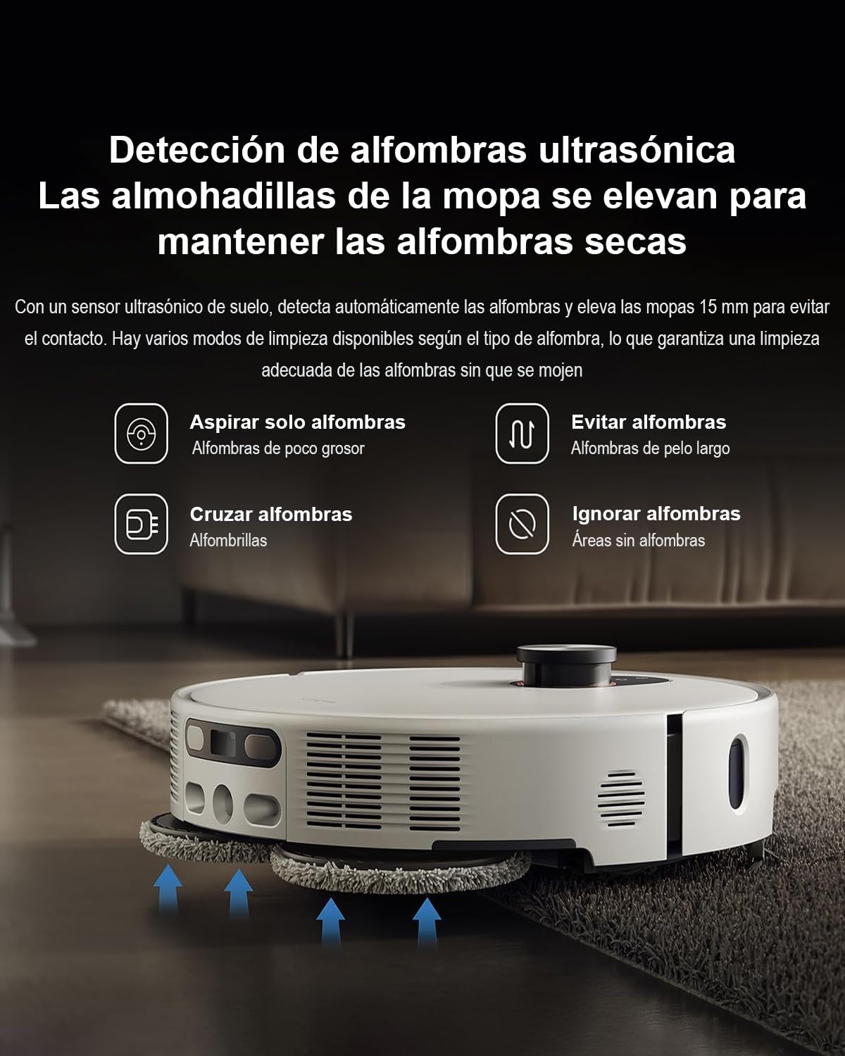 XIAOMI Robot Vacuum 5 Pro - Robot Aspirador y Fregasuelos Inteligente, 20 000 Pa,Videollamada Unidireccional en Alta Definición,Radar Inteligente,Limpieza Profunda de Polvo, Pelo y Migas