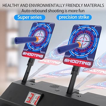 TORMEN Electronic Target for Shooting Practice - Unique Scoring with Automatic Stand-Up Feature, Toy Gun Target, Children's Toy, Strike Elite