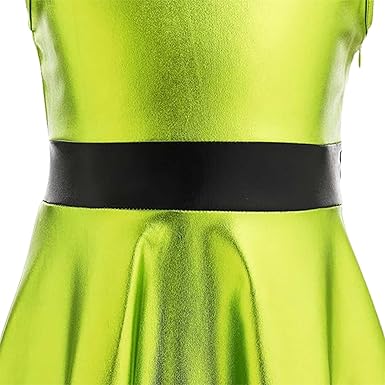 Abito Pattinaggio Artistico Bambina - Metallico Lucido, Manica Lunga, Per Danza E Carnevale - Foto 11