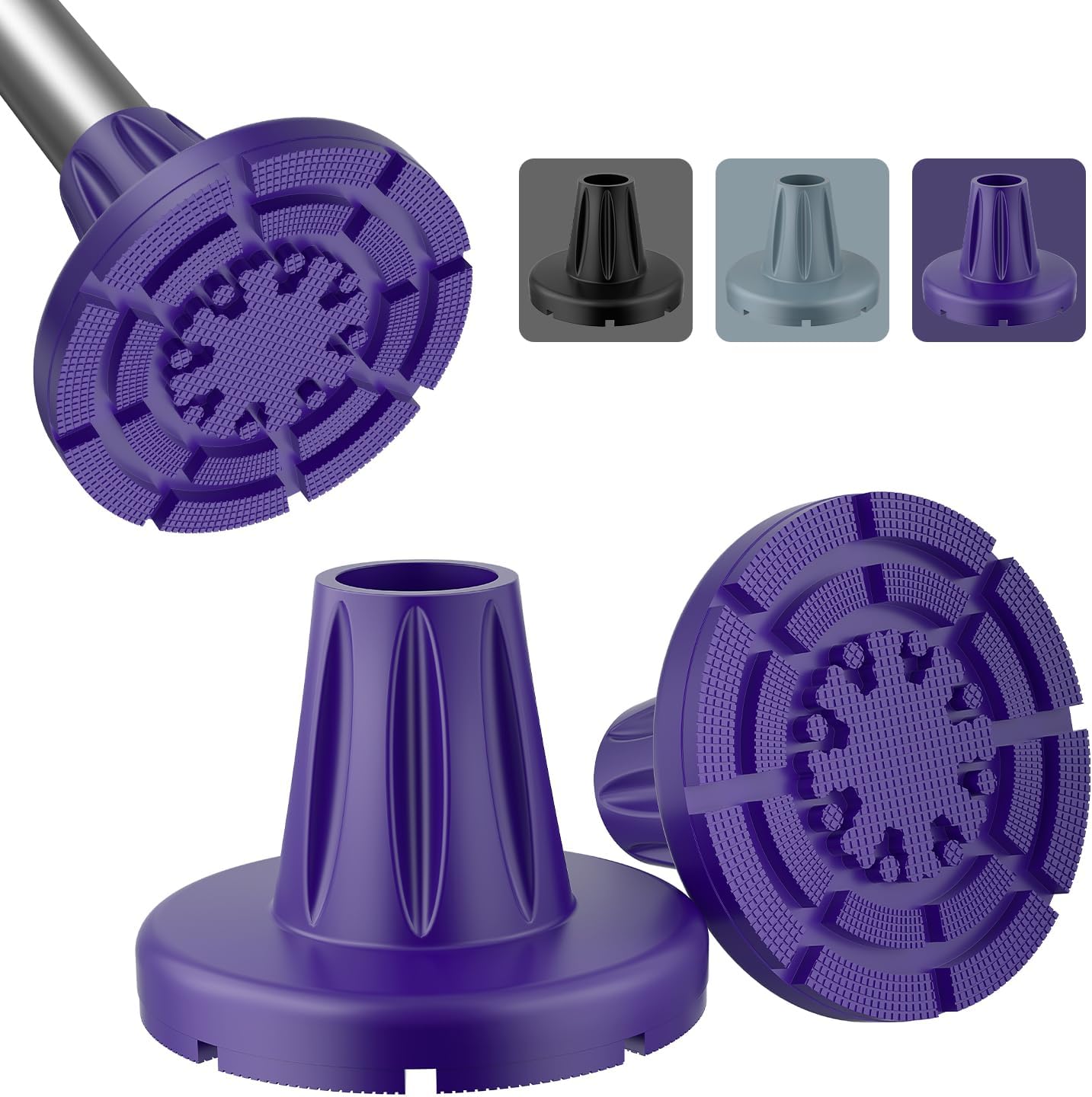 supregear Crutch Tips 7/8 in (22 mm), Anti-Slip...